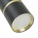 Snow -phase track lamp Feron AL178, IP40, GU10, 15 W, 55x55x175 mm, Black color with gold
