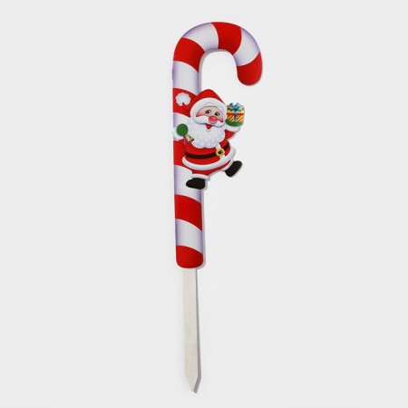 Topper decorative cane "Grandfather Frost with a gift" 16.7x67.5 cm-1