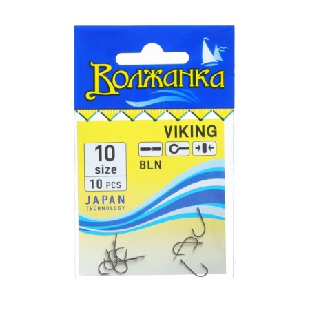 Hooks "Volzhanka" Viking No. 10, 10 pcs