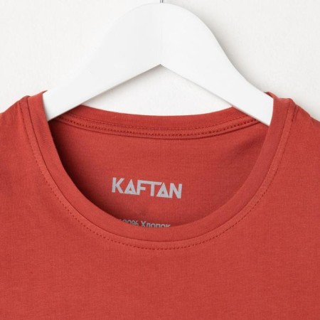 Men's T-shirt KAFTAN E-ZONE, 46, brick-7