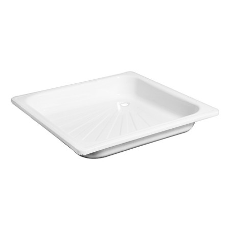 Book of shower steel Ligeya, enameled, 900x900x150 mm, without siphon-1