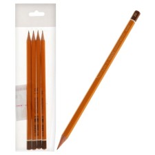 A set of pencils of black-grade 5 pieces of Koh-I-Noor 1500/5, HB, B, H, 2H, 2B