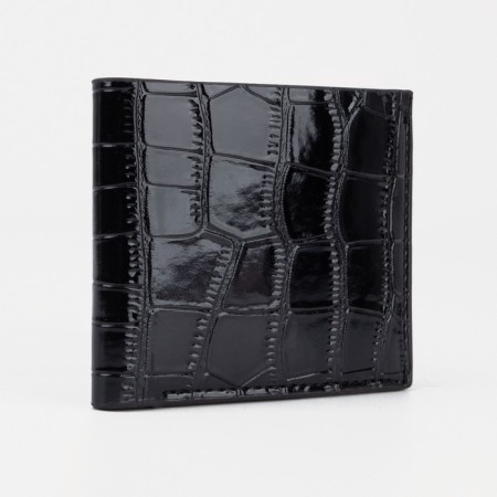 Male purse without fastening, black color