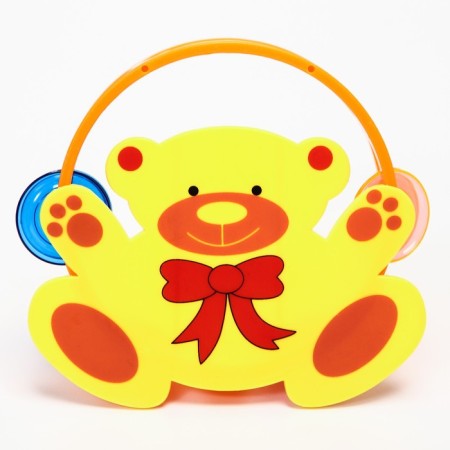 Rattle - tambourine "little animals", species mix, crush me-6