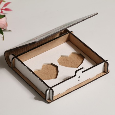 Wedding set "Piones", White, 5pcs, MDF-7