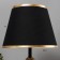 Ansi table lamp E27 40W black and gold 23x23x40 cm