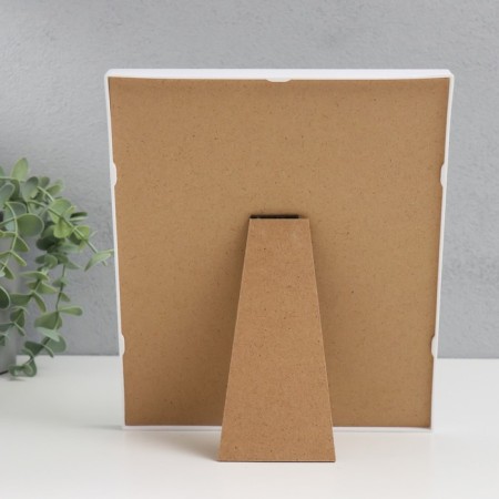 Photo frame plastic 10x15 cm "Mom's day" white 18.5x21.5 cm-3