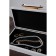 Casket wood to the leatherette "White reptile" 25x15x6.5 cm