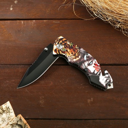 Folding "Tiger" knife 19.5cm, blade 85mm/1.2mm, mix-1