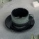 Verde Notte coffee steam, a cup 80 ml, a saucer d = 6 cm