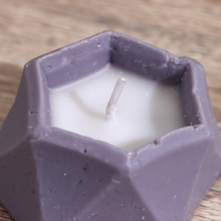 Hexagonal candle 6x6x3 cm, soy wax-3