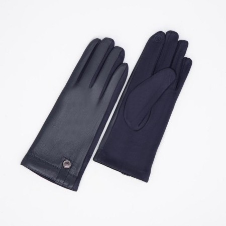 Gloves are female, dimensionless, without insulation, blue color