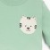 Kidsa (sweatshirt, trousers) minku, green/ecrew, height 62-68 cm