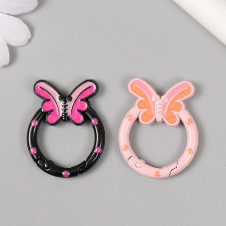 Carabiner Metal "Butterfly" mix 3.8x3 cm-1