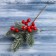 Decor "Winter Magic" berries of needles, 24 cm
