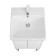 Tumbing under the Aquaton sink Scandil Doors, 45 cm, color white gloss, white matte