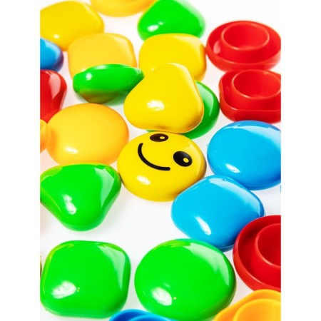 Mosaic for the smallest Baby Toys "House", 5 colors, 31 elements-7