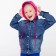 Denim jacket for girls, blue color, height 116 cm