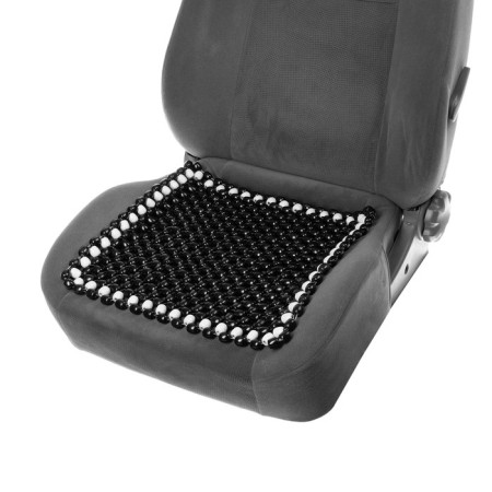 Torso massager cape in a seat 42x42 cm, wood, black with white
