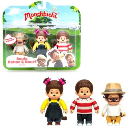 Figures Monchhichi "Bkauri, Hannah and Willy"-3