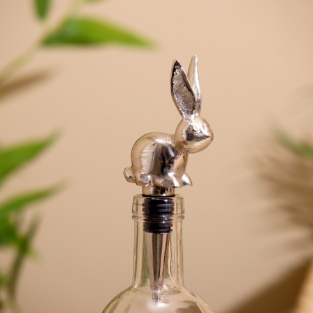 Circle for a bottle "Rabbit" aluminum 6x3.5x15 cm-1