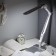 NLED-497-12W-S desktop lamp on the clamp and with the base of silver