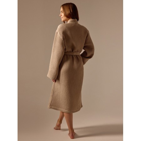 Welfare Women's bathrobe SL Home: BOHO "Sabbia", size XL, 100% cotton, 280 g/m2-5
