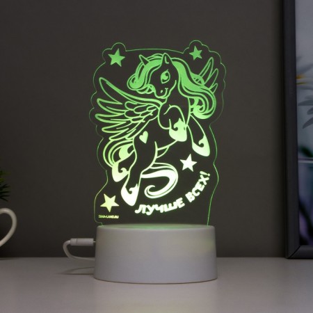 Sensor lamp "Best of all" LED 7 USB flowers/from the batteries white RISALUX-7
