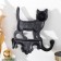 Decorative metal hooks "Home cat" 16x4x16 cm