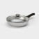 Pan, d = 24 cm, glass cover, removable handle, gray color
