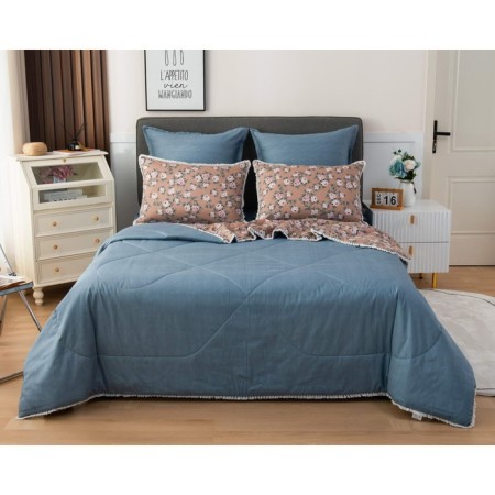 A set with a blanket "Bernadett No. 51", size 150x210 cm, 230x250 cm, 50x70 cm - 2 pcs-3