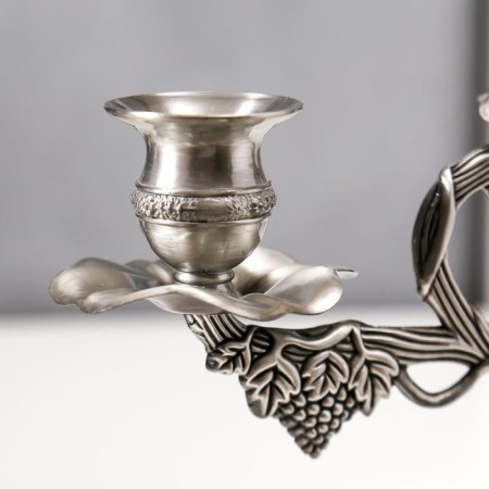 Summary Metal for 3 candles "Vine vine" 24.5x27.5x12 cm-1