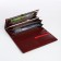 Women's wallet on a magnet, burgundy color