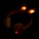 Headphones wireless "bunny", sound and light effects, folding, pink color