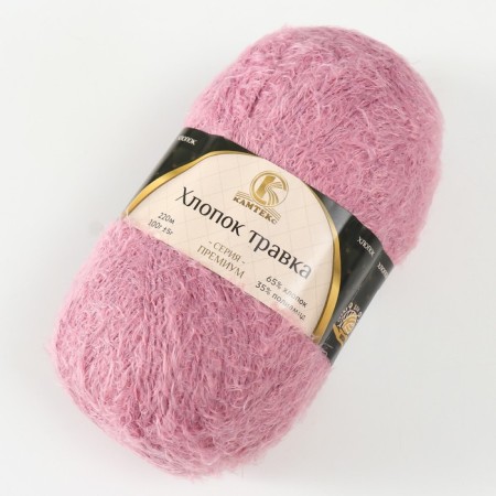 Yarn "cotton grass" 65% cotton 35% polyamide 220 m/100g (270 clover)-1