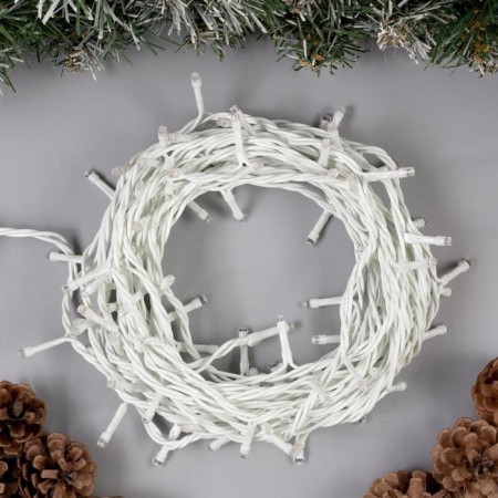 Garland "thread" 10 m, IP44, white thread, 100 LED, glow of multi, 8 modes, 220 V-1