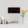 Electronic wall clock "Solomon": thermometer, calendar, 21.5 x 45.5 cm, red numbers