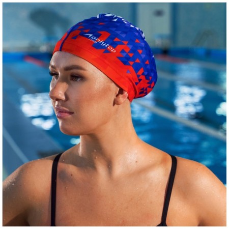 Hat of swimming adult Onlytop Swim, fabric, girth 54-60 cm-3