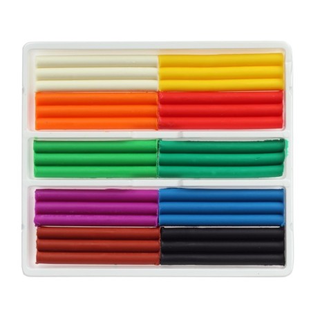 Soft plasticine (wax), 10 colors, 150 g, "crumb", with a stack-2