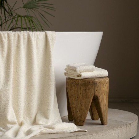 Terry towel Pasionaria "Play", 450 g, size 30x50 cm, white color-1