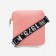 Baby bag on a long belt, external pocket, pink color