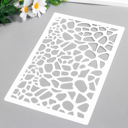 Plastic stencil "spotted pattern" 24x16 cm-1