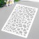 Plastic stencil "spotted pattern" 24x16 cm