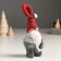 Polystone souvenir "Santa Claus in a gray outfit and red cap" MIX 6x4.5x15 cm