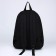 Backpack school textile "imprint", with a pocket, black color