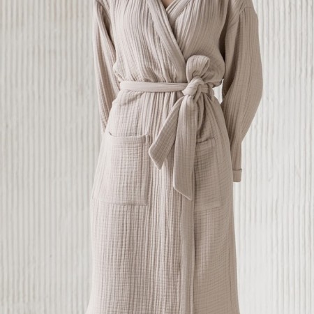 Shifu robe, size l, beige color-1