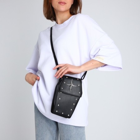 Youth bag on magnet, black color