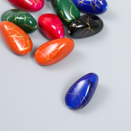 Beads for creativity Plastic "Stone-row" set 10 pcs mix 1.4x1.4x2.5 cm-1