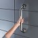 Building for a bath, chromium color (45 cm)