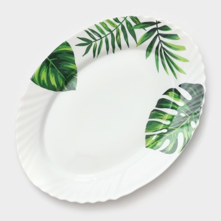 Service table "Fern sheet", 37 items, glass ceramics-23